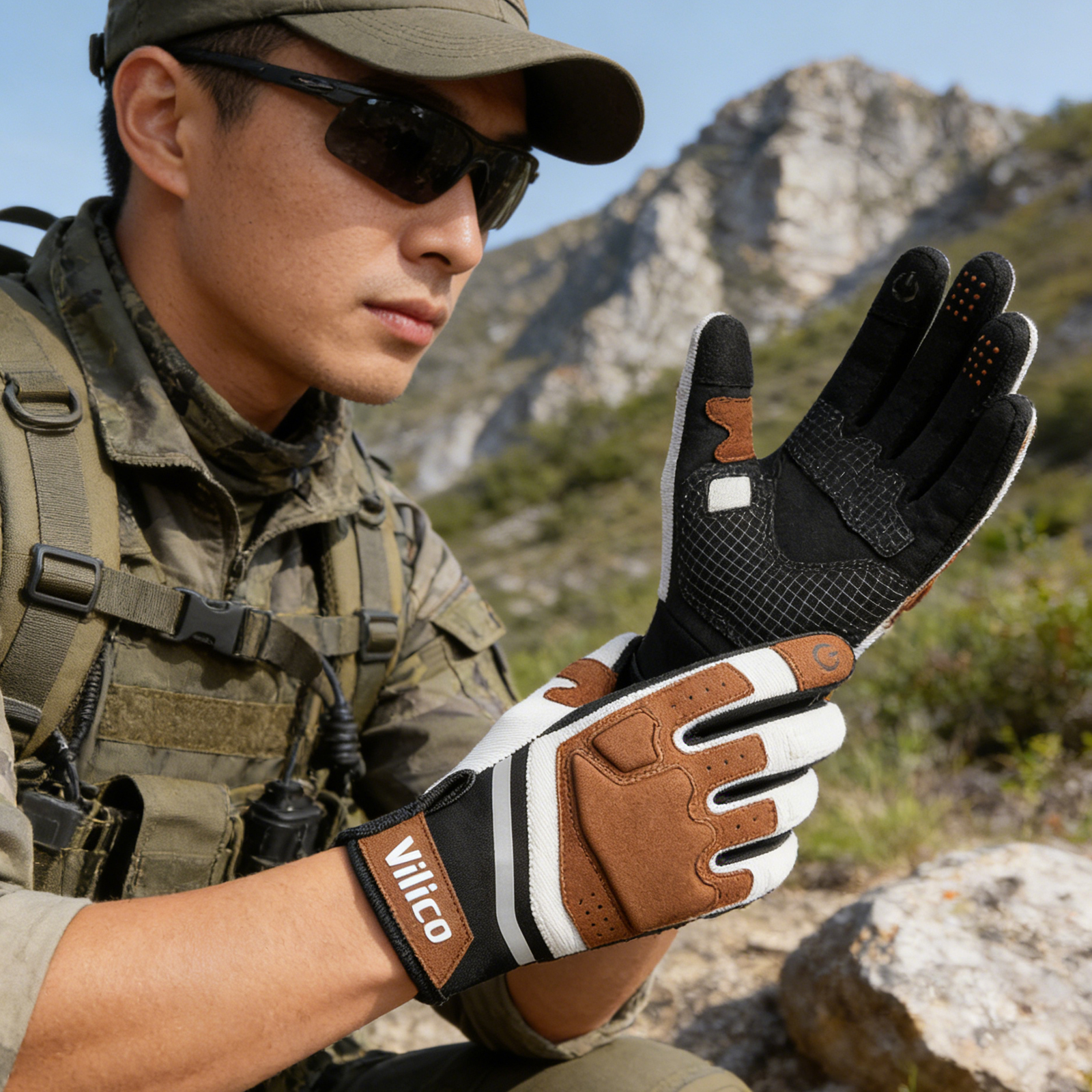 Hunting Gloves Tactical Gear M - Motorcycle Gear Cycle reseña y precio