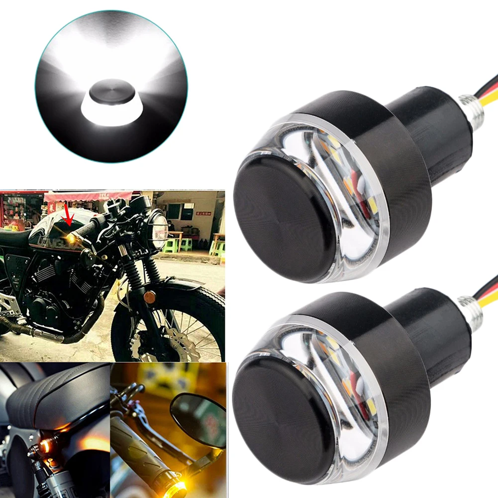 2pcs Handle Grip Bar Blinker S - Motorcycle Gear Yellow reseña y precio