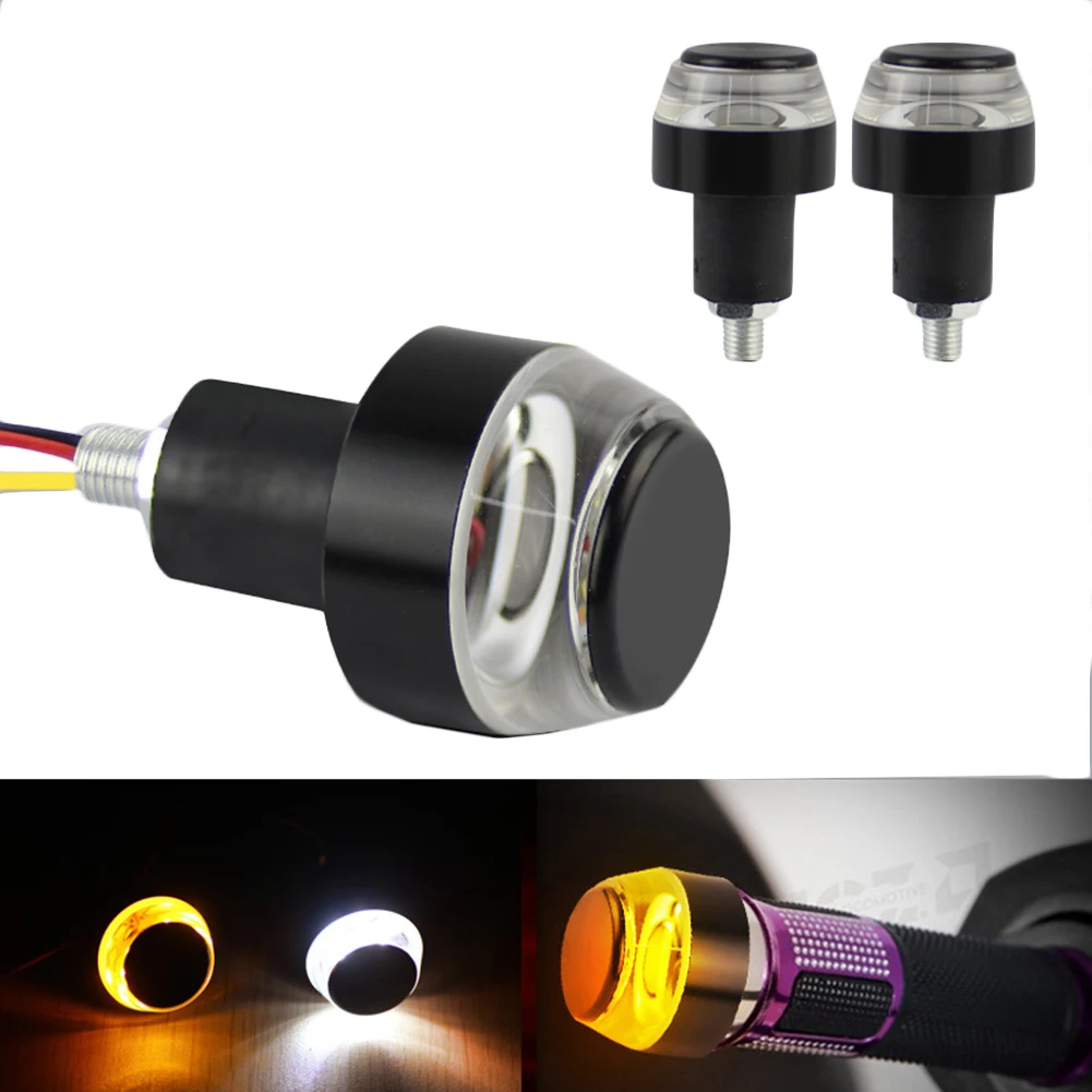 2pcs Handle Grip Bar Blinker S - Motorcycle Gear Yellow reseña y precio