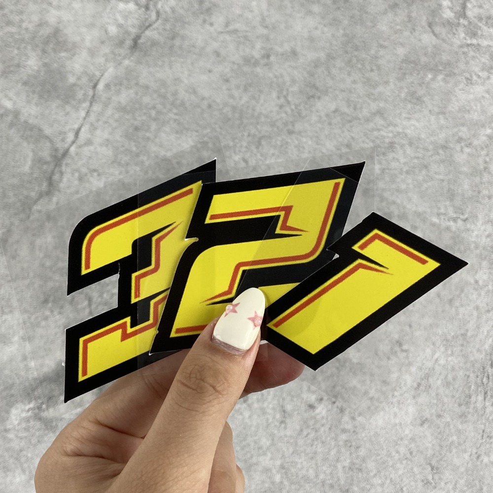 1PC 0123456789 Yellow Number M - Motorcycle Gear Yellow reseña y precio