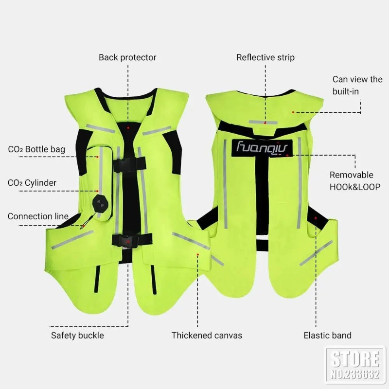 Motorcycle Airbag Vest Reflect - Motorcycle Gear With Airbag reseña y precio
