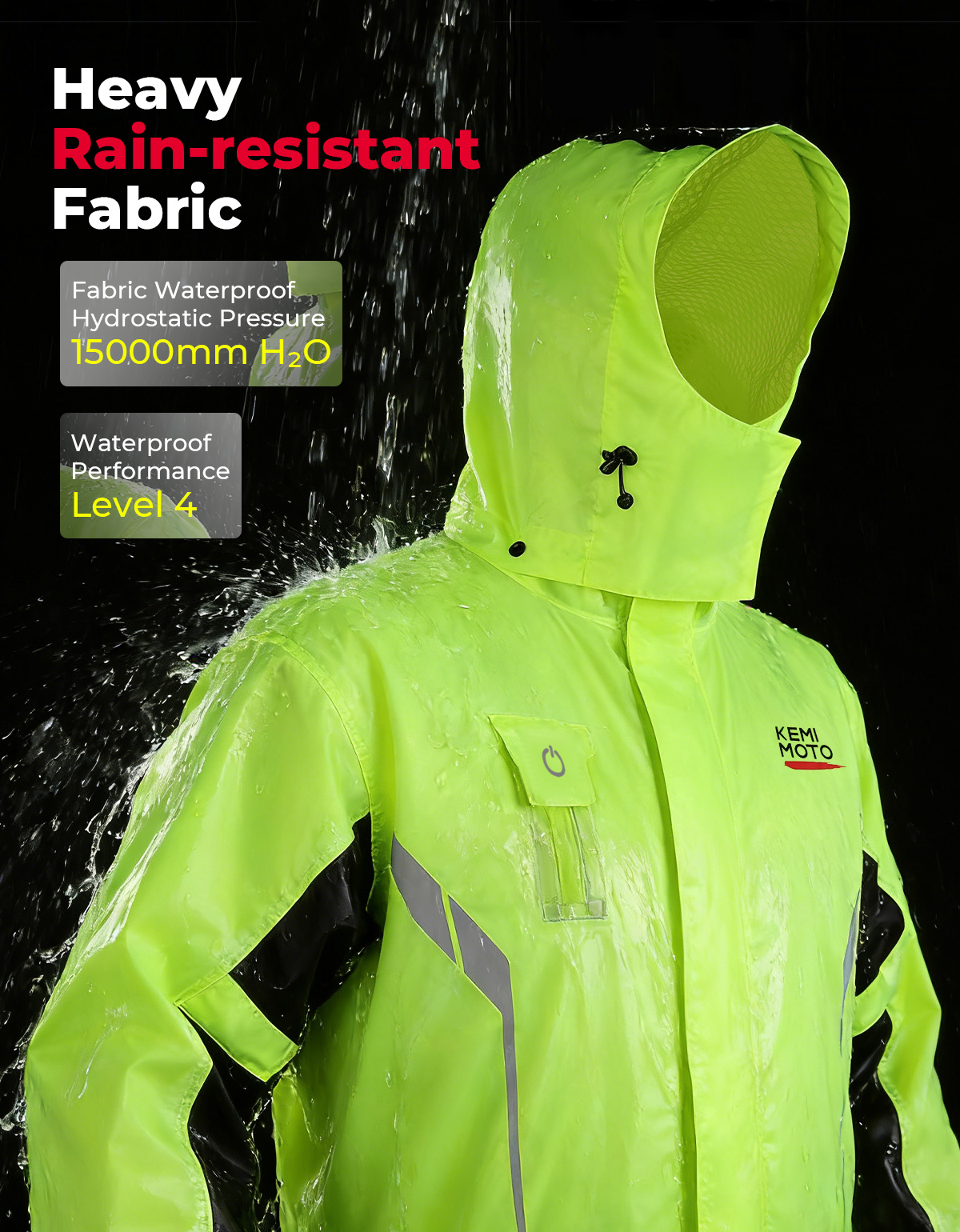 KEMIMOTO Unisex Waterproof Rai - Motorcycle Gear Cycle reseña y precio