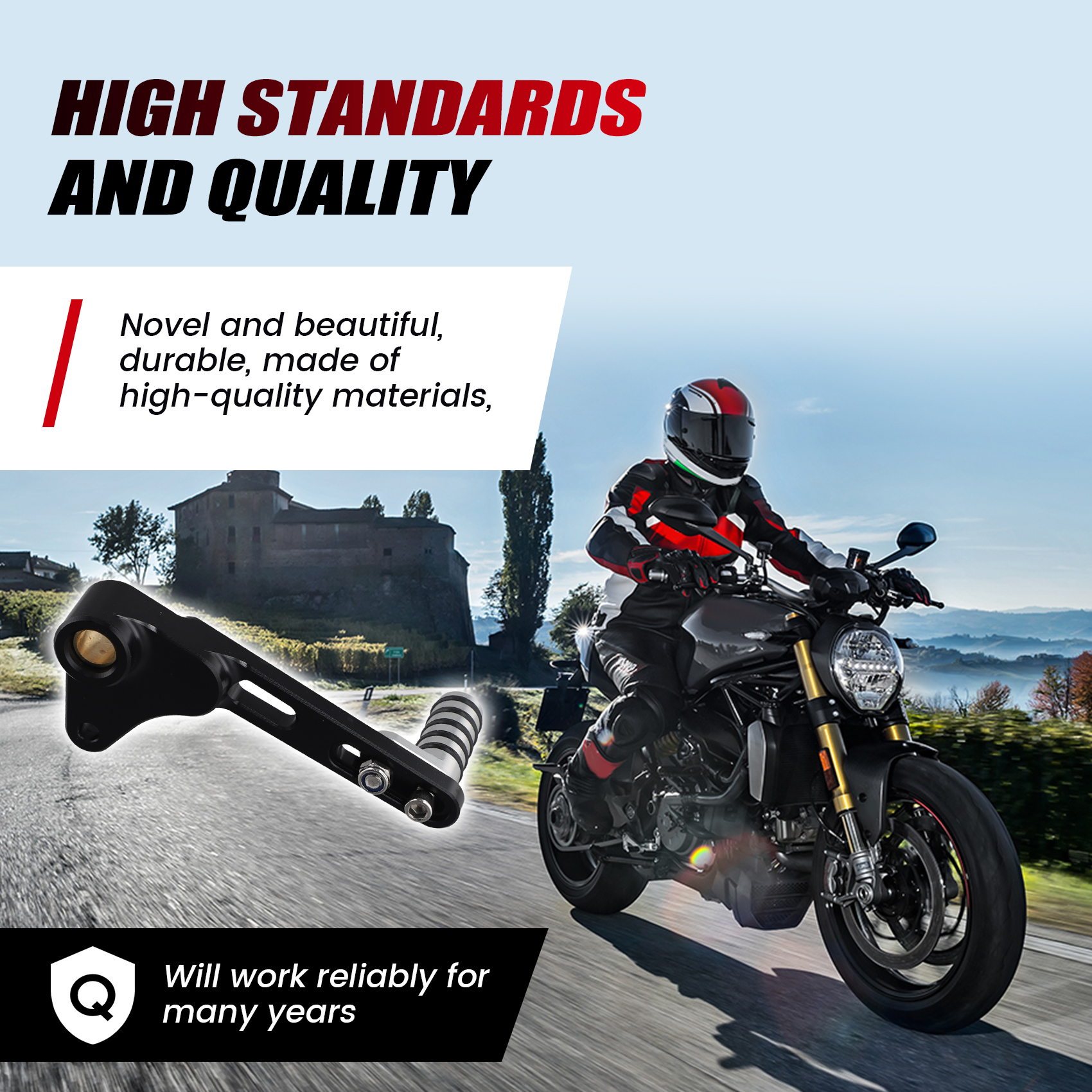 A11M-Motorcycle Adjustable Gea - Motorcycle Gear Lever reseña y precio
