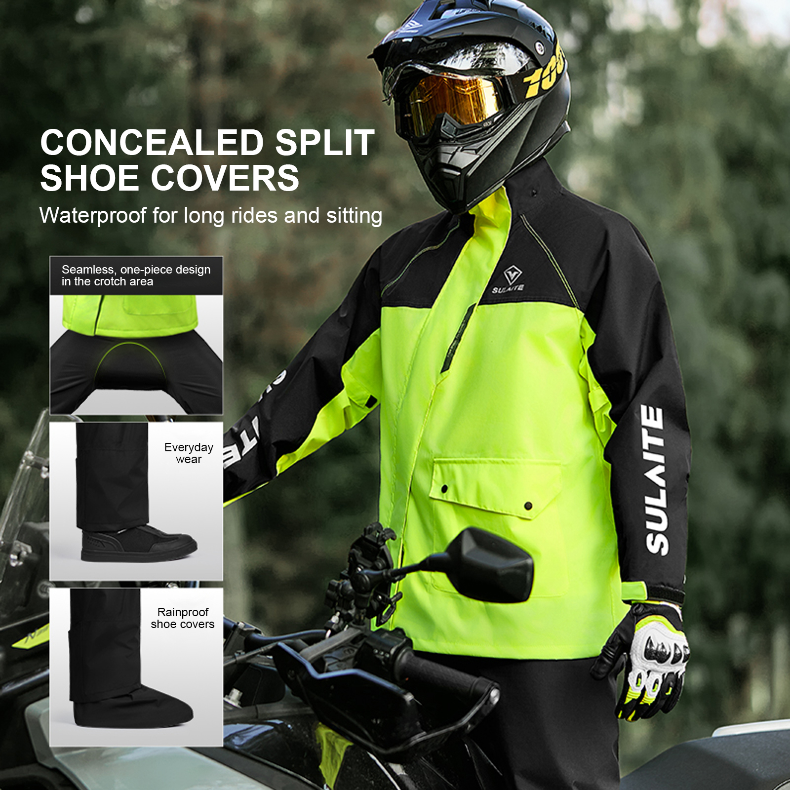Motorcycle Rain Suit for Men & - Motorcycle Gear Cycle reseña y precio