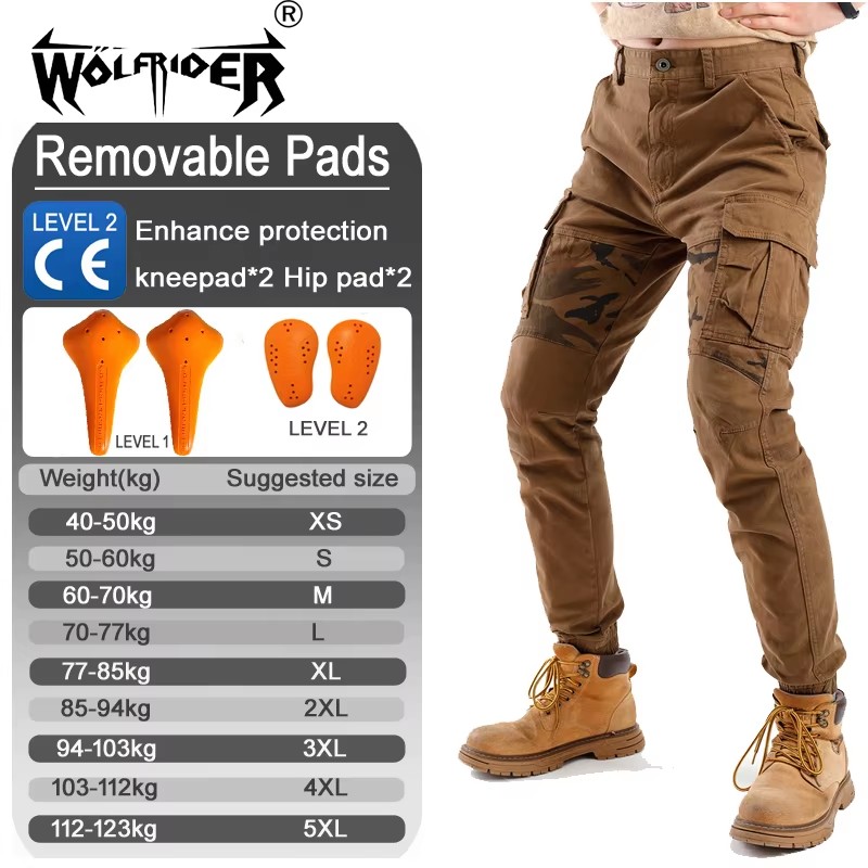 Motorcycle Work Pants Anti Sli - Motorcycle Gear Yellow reseña y precio