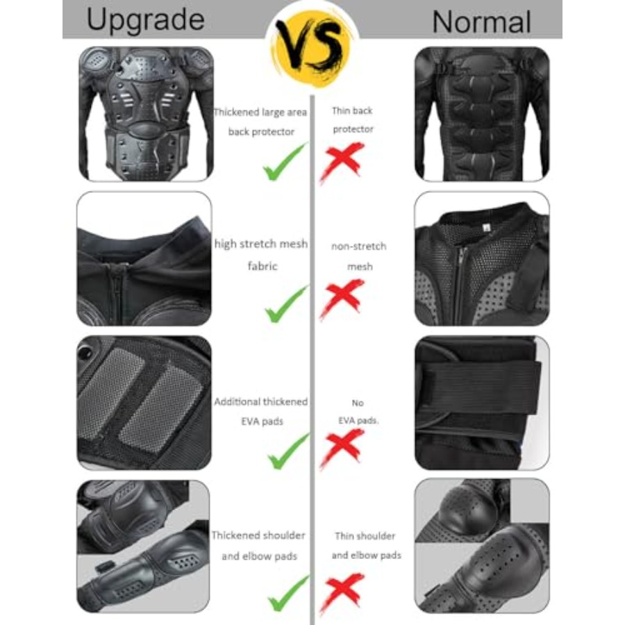 Motorcycle Jacket Armor Suit-D - Motorcycle Gear Cycle reseña y precio