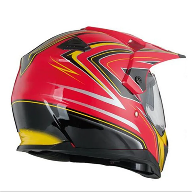 Red Yellow Motocross Helmet Mo - Motorcycle Gear Yellow reseña y precio