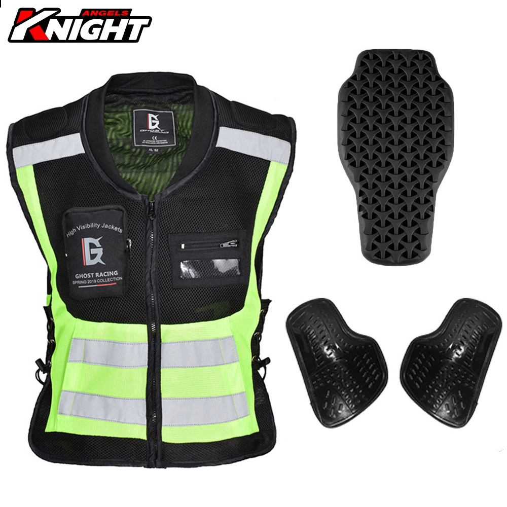 Motorcycle Riding Vest At Nigh - Motorcycle Gear With Airbag reseña y precio
