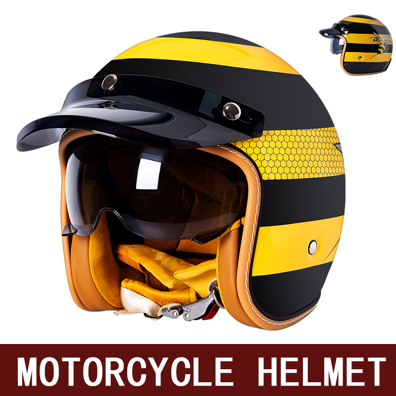 New retro cruise motorcycle he - Motorcycle Gear Yellow reseña y precio